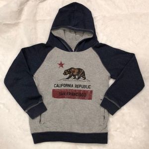 California Republic San Francisco Pullover Hoodie Kids Size M